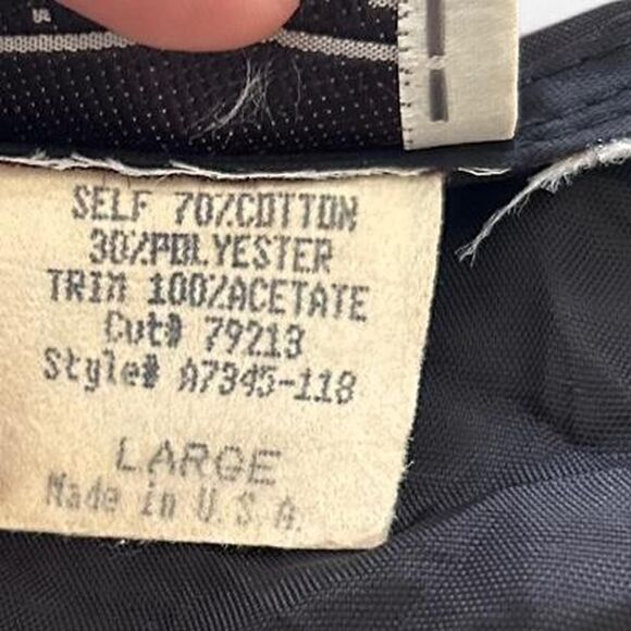 Vintage Wine Bottle Print Vest | USA-Made | Textured Fabric Quirky Button-Up LG - Picture 4 of 6